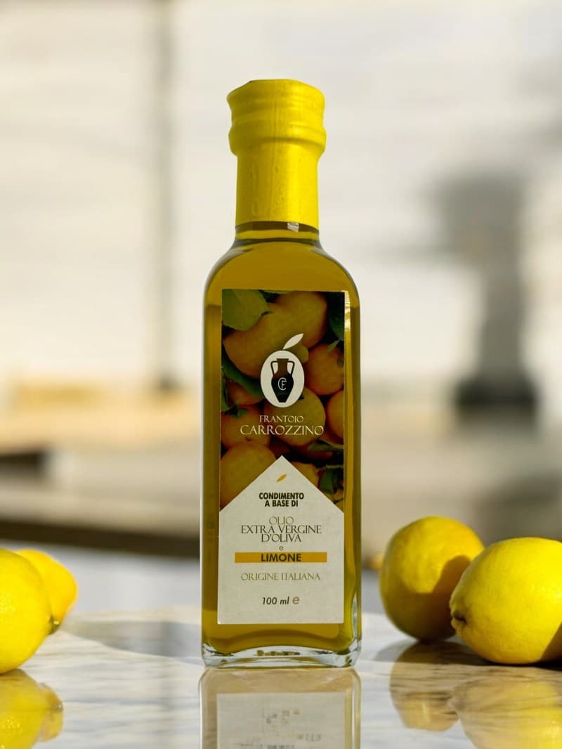 Bottiglia di Olio EVO al Limone Frantoio Carrozzino